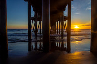 Sunset at Huntington Beach Pier